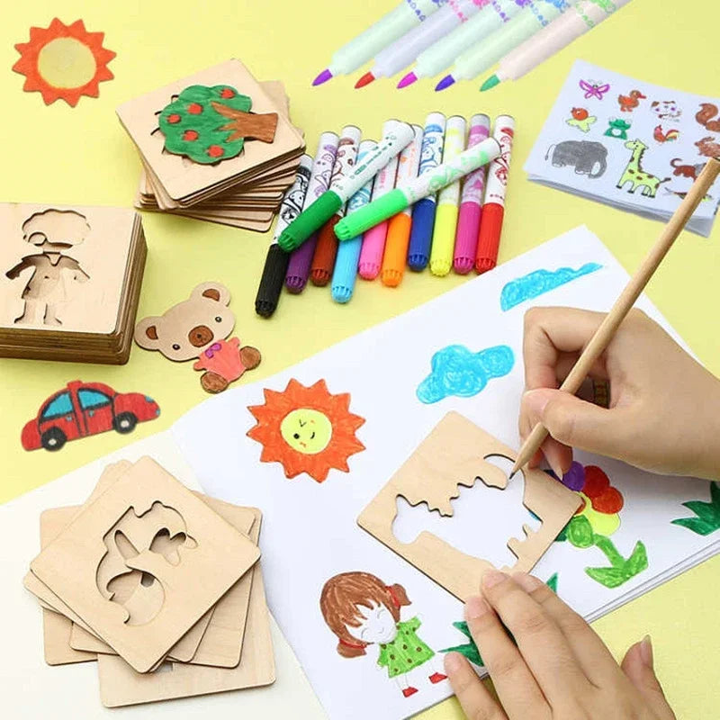 Molde Para Desenho Infantil Montessori