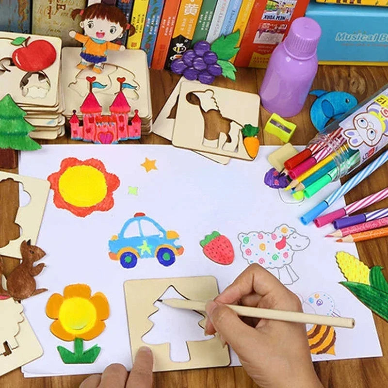 Molde Para Desenho Infantil Montessori